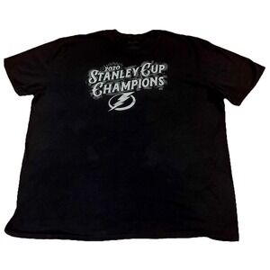 TAMPA BAY LIGHTNING STANLEY CUP CHAMPIONS 2020 BLACK 3XL T-SHIRT